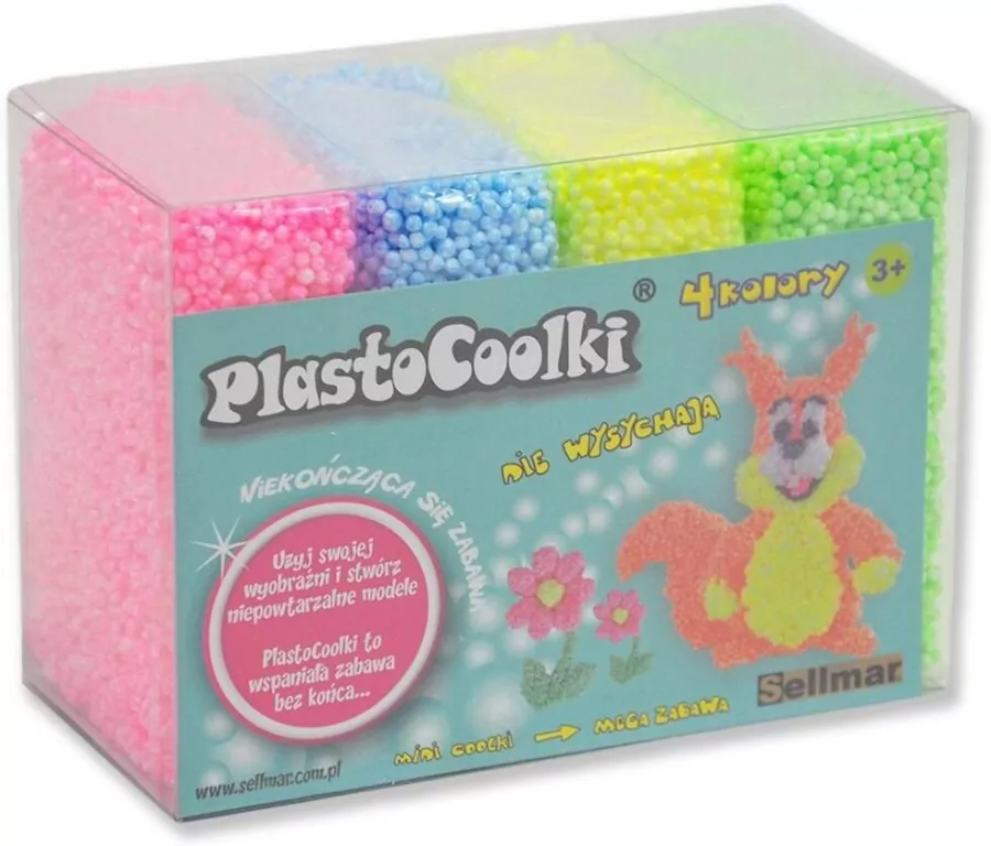 Plastocoolki neon, 4 sztuki - tantis.pl