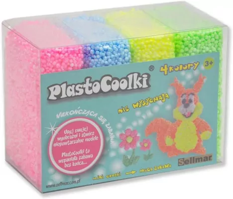 Plastocoolki neon, 4 sztuki