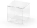 Pudełeczka kwadratowe transparentne 5x5x5cm - tantis.pl