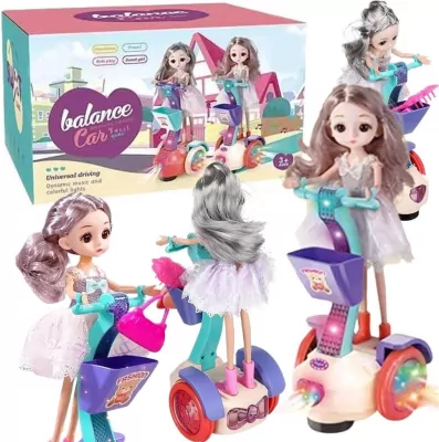 Lalka z balansującym pojazdem