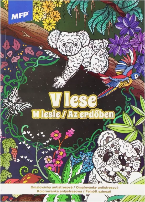 W lesie. Kolorowanka antystresowa - tantis.pl