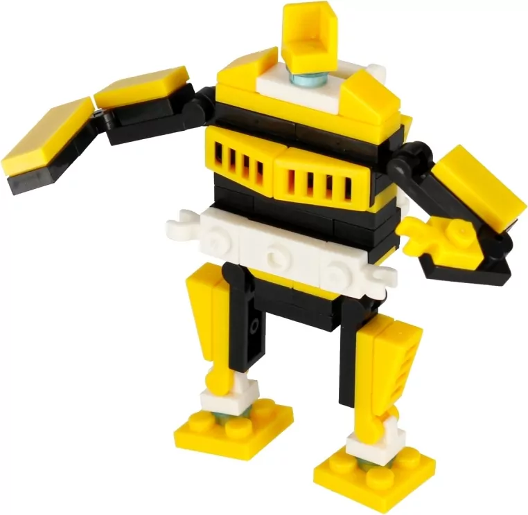 Klocki konstrukcyjne Alleblox RobotUnion 62el żółty - tantis.pl