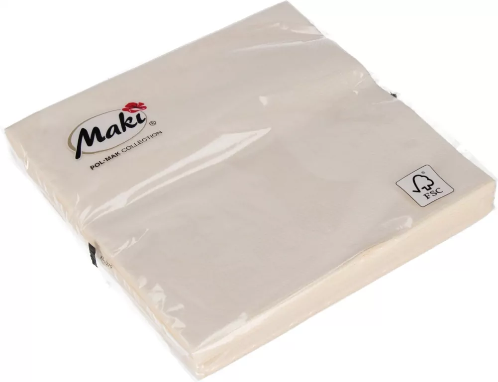 SERWETKA PAP 3W 330X330 ECRU 00100 PM OP - tantis.pl