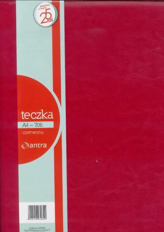 Teczka A4 706 czerwona ANTRA - tantis.pl