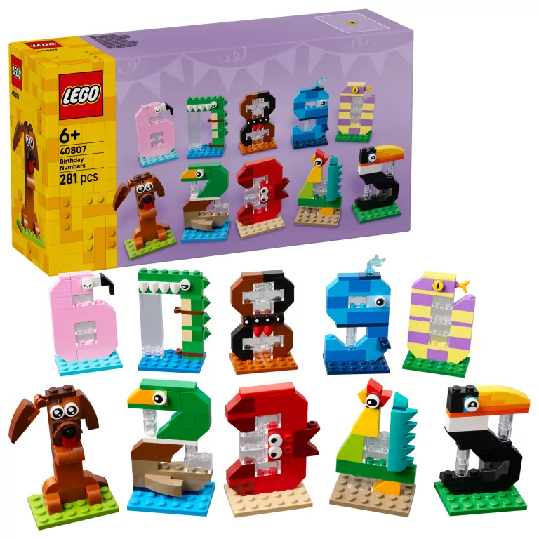 LEGO® Urodzinowe cyferki 40807 - tantis.pl