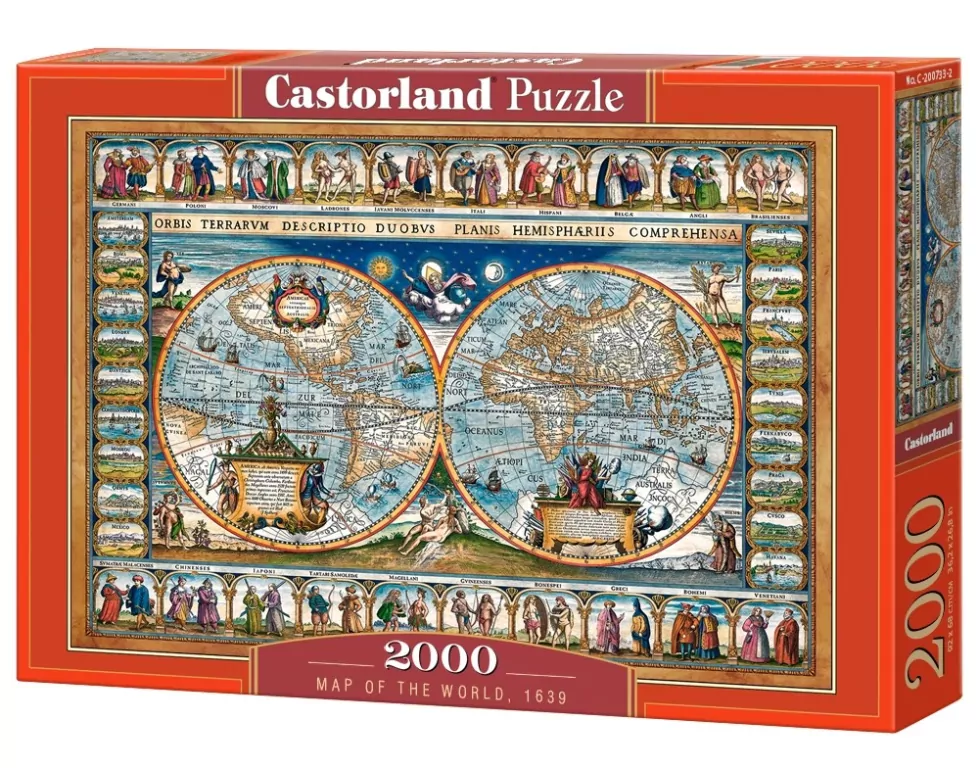 Puzzle 2000. Mapa Świata 1639 - tantis.pl