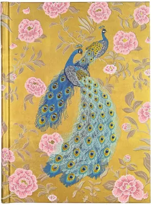 Notatnik szyty Wiktoriański Paw