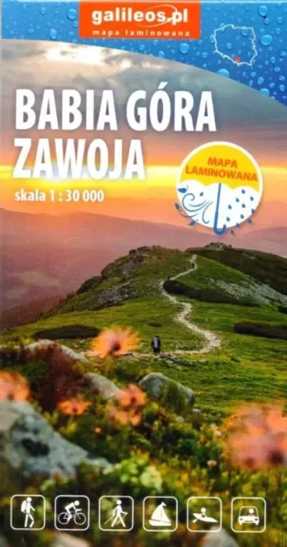 Mapa turystyczna- Babia Góra i Zawoja 1:30000 - tantis.pl