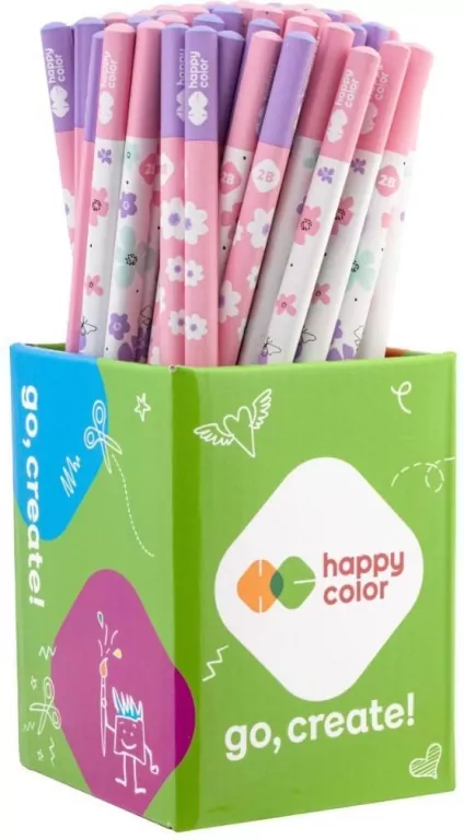 Ołówek trójkątny 2B Pearl flower (24szt) - tantis.pl
