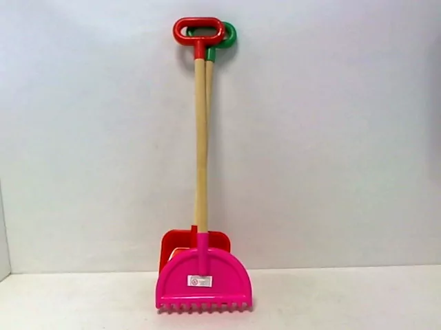 Plastikowy zestaw Łopatka i grabki 66cm - tantis.pl