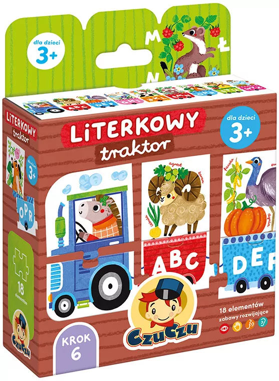 CzuCzu. Literkowy Traktor. 3+ - tantis.pl