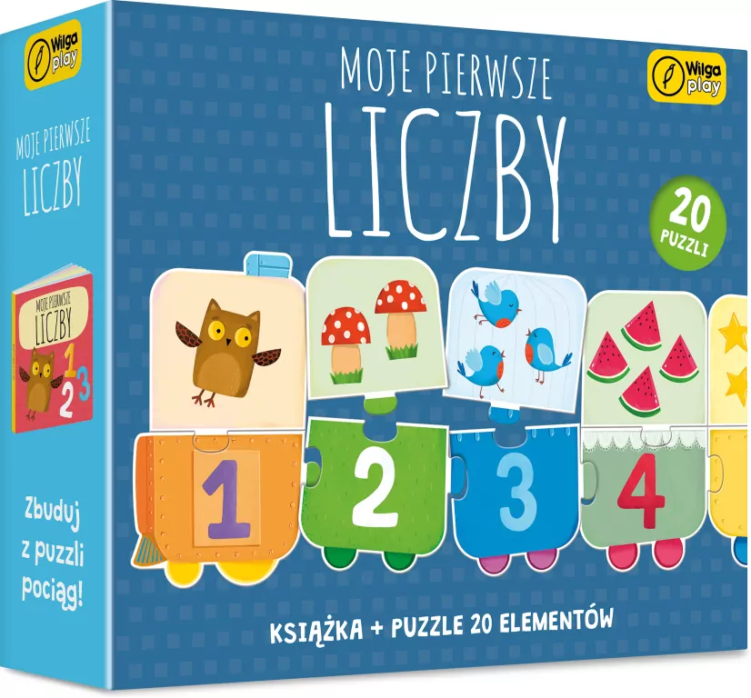 Puzzle + książka. Moje pierwsze liczby, 20 elementów - tantis.pl