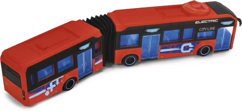 Autobus przegubowy czerwony Volvo 40cm - tantis.pl