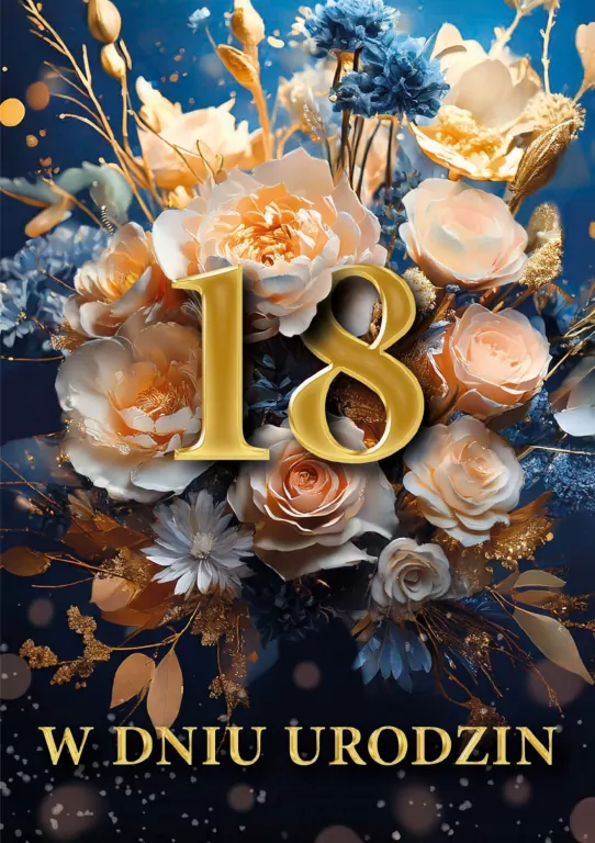 Karnet B6 3D Urodziny 18 - tantis.pl