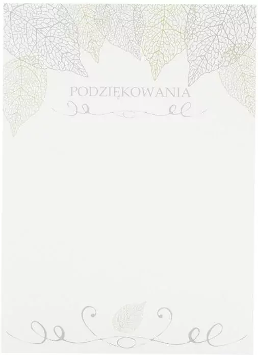 Dyplom okolicznościowy A4/20ark. Podziękowania - tantis.pl