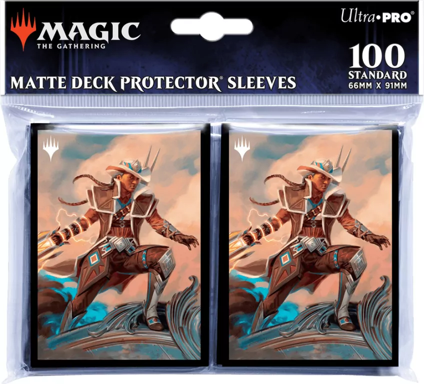 Ultra-Pro: Magic the Gathering - Outlaws of Thunder Junction - Matte Deck Protector Sleeves - Annie Flash, The Veteran (100 szt.) - tantis.pl