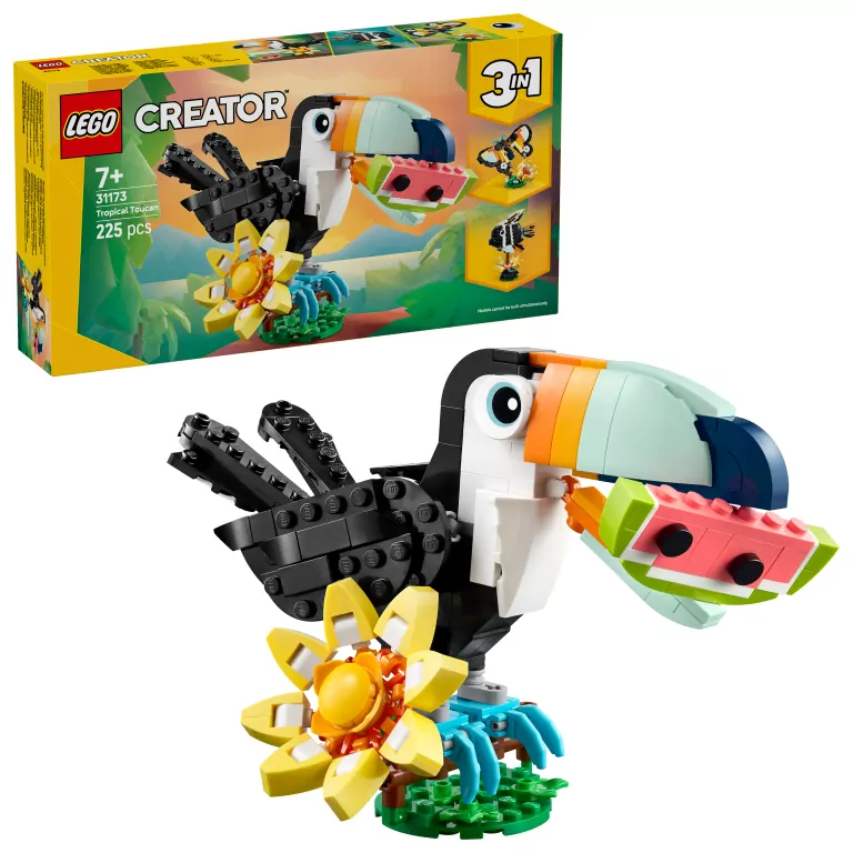 LEGO® Dzikie zwierzęta: Tropikalny tukan 31173 - tantis.pl