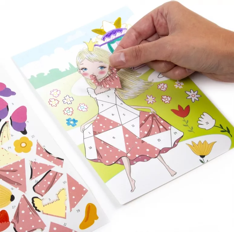 Kreatywna wyklejanka po numerach Magiczny świat - tantis.pl