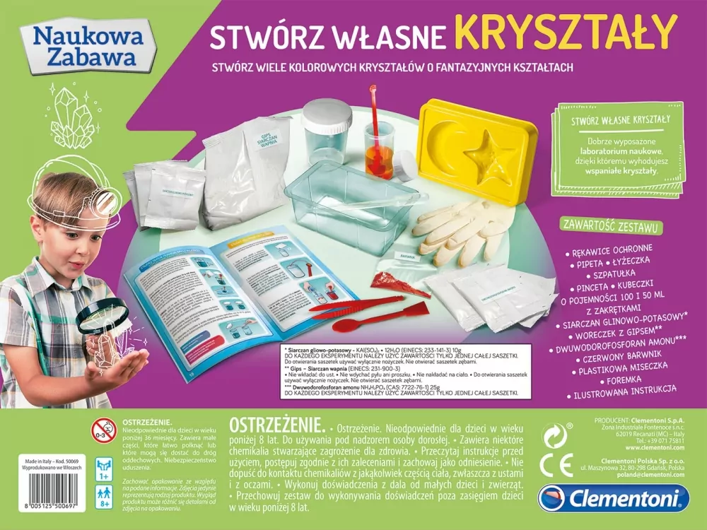 Stwórz własne kryształy. Naukowa zabawa. 50069 - tantis.pl