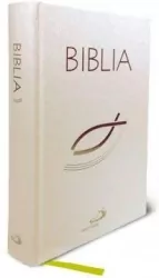 Biblia z rybką - biała z paginatorami