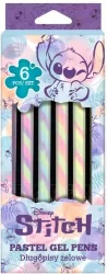 Długopisy żelowe Disney Fashion Stitch pastel 6 szt.