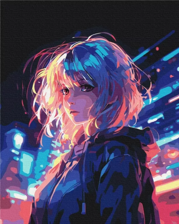 Malowanie po numerach BRUSHME 40x50 cm Cyberpunk - tantis.pl