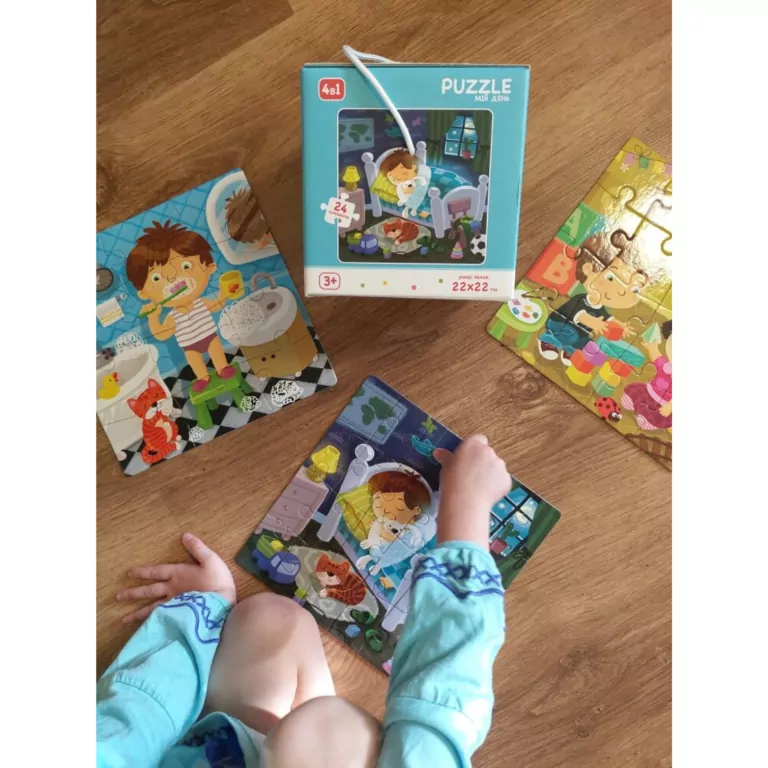 Puzzle 4w1. Mój dzień - tantis.pl