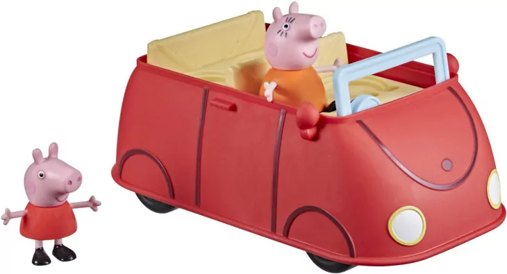 Świnka Peppa. Zestaw: Rodzinne czerwone auto - tantis.pl