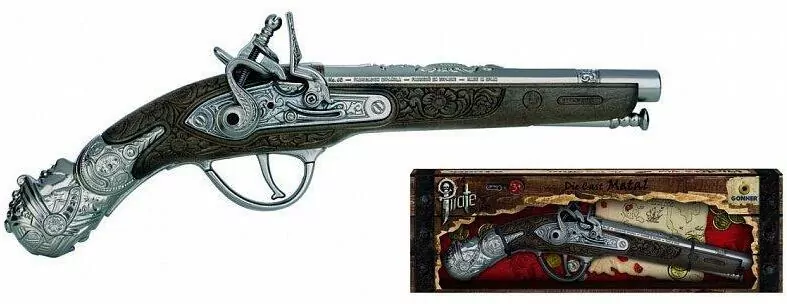 Metalowy pistolet pirata - tantis.pl