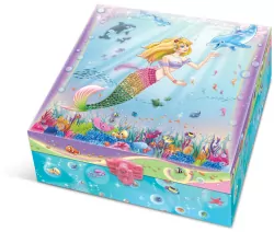 Pamiętnik z akcesoriami w ozdobnym pudełku. Syrenka
