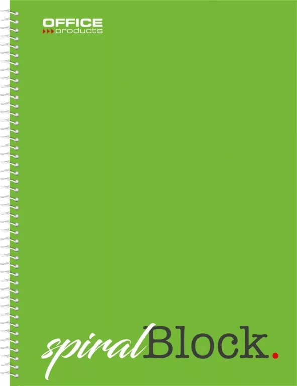 Kołonotatnik A4 Office Products w kratkę zielony - tantis.pl