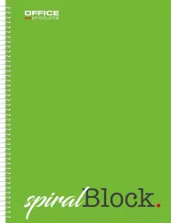 Kołonotatnik A4 Office Products w kratkę zielony