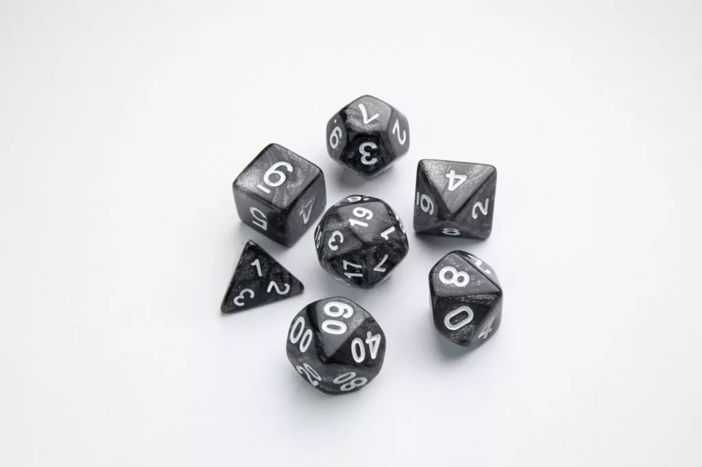 Gamegenic: Galaxy Series - RPG Dice Set - Moon - tantis.pl