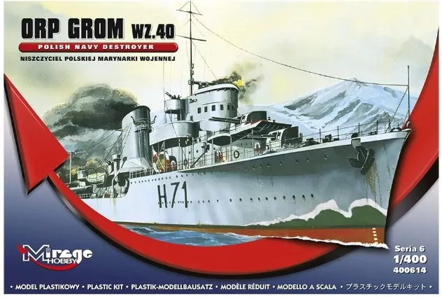 Okręt ORP Grom wz. 40 - tantis.pl