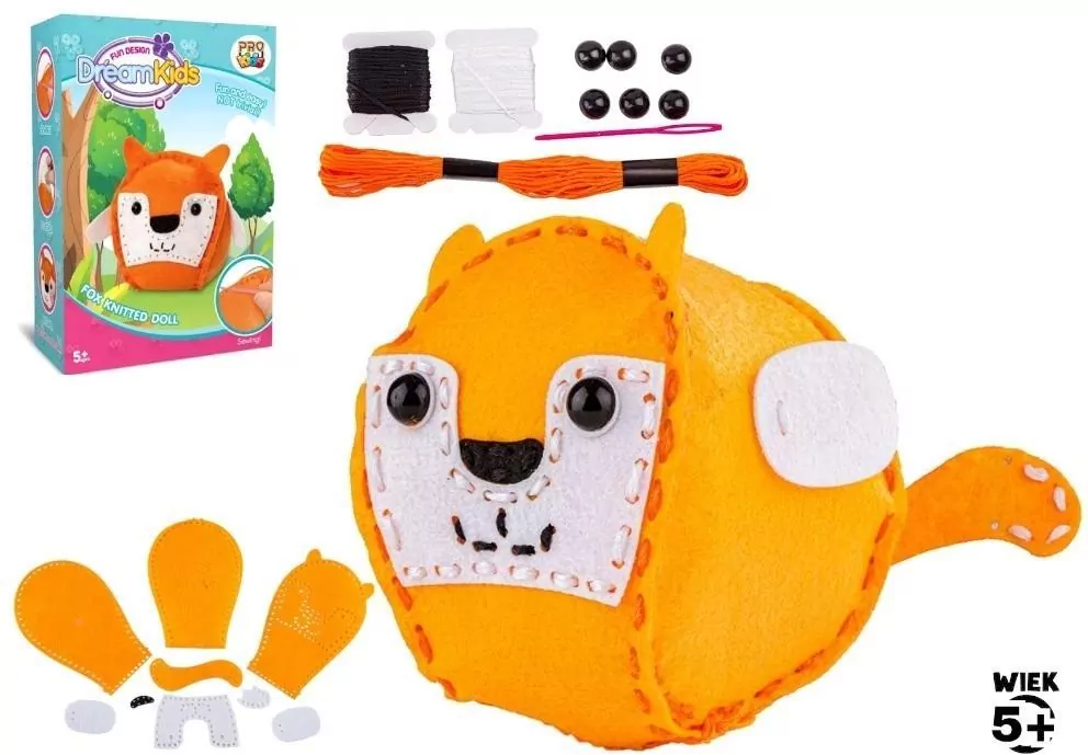 Zestaw kreatywny do szycia Lis - tantis.pl