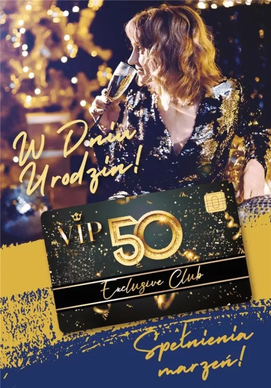 Karnet Urodziny 50 Gift-M - tantis.pl