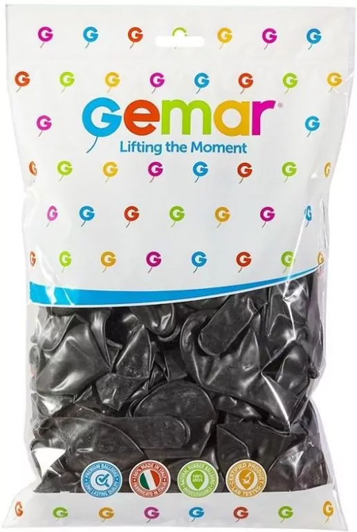 Balony Gemar metal czarne - tantis.pl