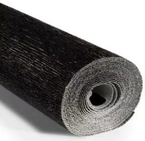 Krepina 50x250cm 180g metalizowana czarna - tantis.pl