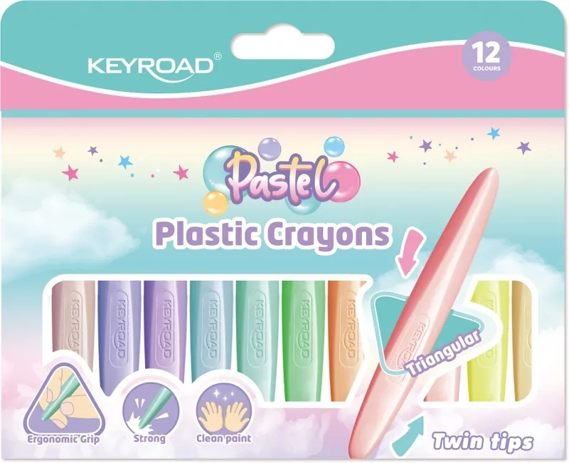 Kredki świecowe pastel dwustronne MIX - tantis.pl