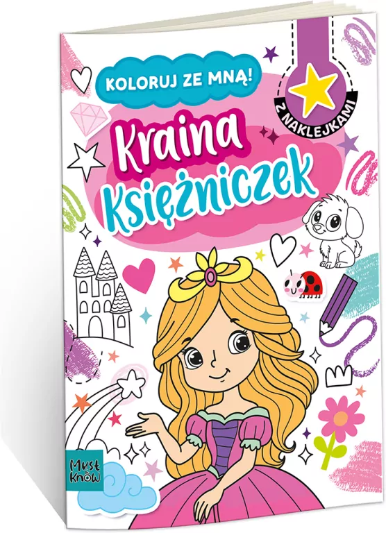 Kolorowanka a4 koloruj ze mną - kraina księżniczek - tantis.pl
