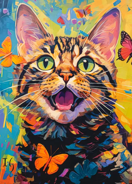 Puzzle 260. Happy Cat. B-27637-1 - tantis.pl