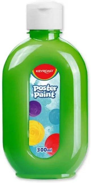 Farba plakatowa 300ml KEYROAD zielona - tantis.pl