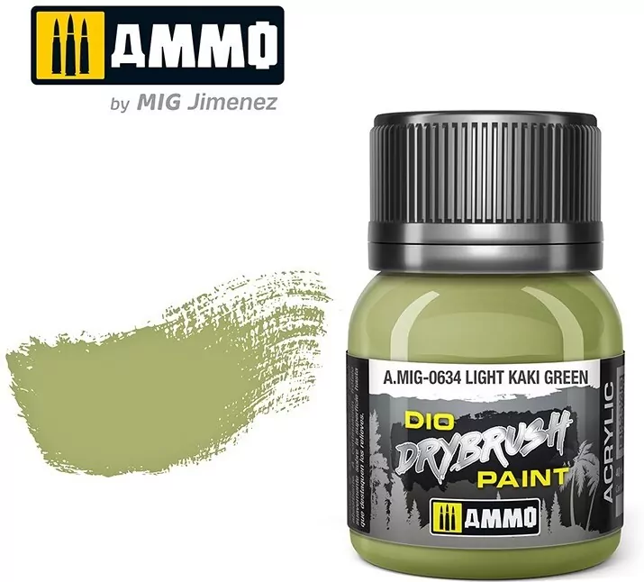 Ammo: DIO Drybrush - Light Kaki Green - tantis.pl