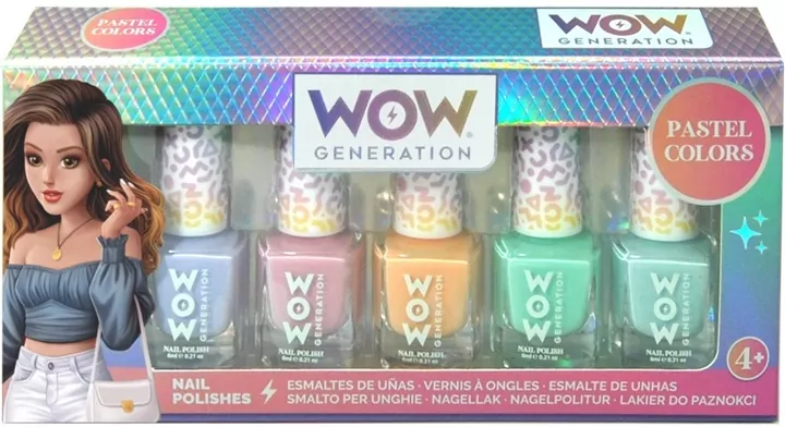 Zestaw pastelowych lakierów do paznokci 5szt. WOW00018 - tantis.pl
