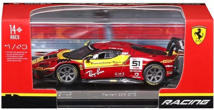 Ferrari Racing (With Plastic Stand&Hard Case 1:43 - tantis.pl