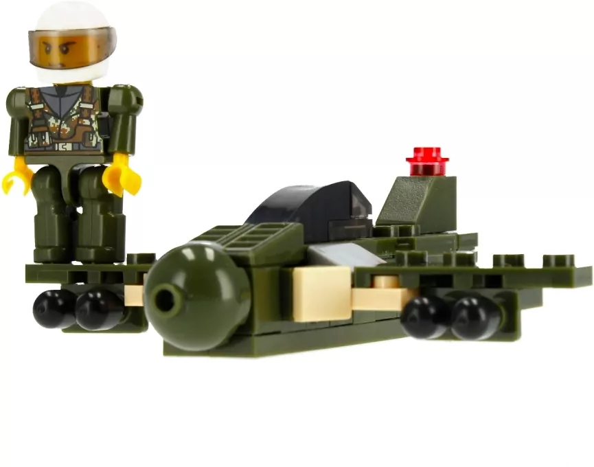 Klocki konstrukcyjne Alleblox Military Force 63-64 elementy, mix - tantis.pl