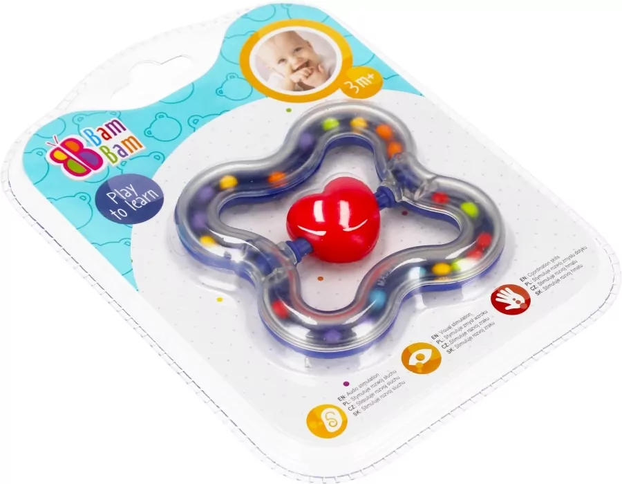 Grzechotka serduszko BAM BAM - tantis.pl