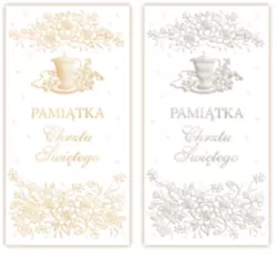 Karnet Chrzest Święty z kopertą. Hologram. Mix