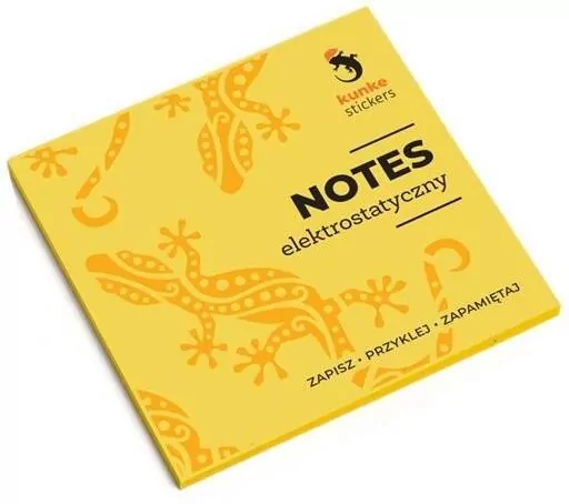 Notes elektrostatyczny żółty, 100 karteczek - tantis.pl