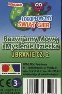Ubranie. Część 2. Rozwijamy mowę i myślenie dziecka - tantis.pl